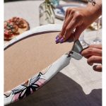 - Supla2li-3396-Gorsel4 - Realhomes Realhomes Çiçekli Kız Çizimli Modern 2'li Yuvarlak Servis Altlığı - Supla Realhomes