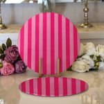 - Supla2li-3414-Gorsel1 - Realhomes Realhomes Victoria Pembesi Modern Tasarımlı Dijital Baskılı 2'li Yuvarlak Servis Altlığı - Supla Realhomes