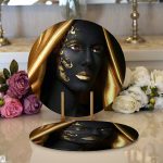 - Supla2li-3415-Gorsel1 - Realhomes Realhomes Afrika Kadın İnsan Figürlü Modern 2'li Yuvarlak Servis Altlığı - Supla Realhomes