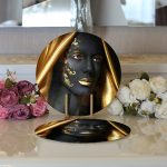 - Supla2li-3415-Gorsel3 - Realhomes Realhomes Afrika Kadın İnsan Figürlü Modern 2'li Yuvarlak Servis Altlığı - Supla Realhomes