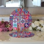 - Supla2li-3421-Gorsel3 - Realhomes Realhomes Özel Seri Dijital Baskılı Modern 2'li Yuvarlak Servis Altlığı - Supla Realhomes