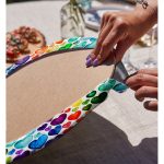 - Supla2li-3423-Gorsel4 - Realhomes Realhomes Özel Tasarım Renkli Kalpler Dijital Baskılı 2'li Yuvarlak Servis Altlığı - Supla Realhomes