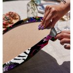 Realhomes Siyah Zeminde Amazon Zebra Tasarımlı Dijital Baskılı 2'li Yuvarlak Servis Altlığı - Supla Realhomes