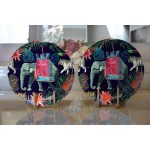 - Supla2li-3441-Gorsel2 - Realhomes Realhomes Amazon Etnik Fil Motifli Dijital Baskılı 2'li Yuvarlak Servis Altlığı - Supla Realhomes