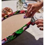 - Supla2li-3444-Gorsel4 - Realhomes Realhomes Siyah Zeminde Suluboya Tropik Bitkiler Tasarımlı 2'li Yuvarlak Servis Altlığı - Supla Realhomes