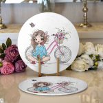 - Supla2li-3465-Gorsel1 - Realhomes Realhomes Özel Tasarım Dijital Baskılı Modern 2'li Yuvarlak Servis Altlığı - Supla Realhomes