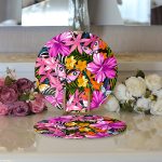 - Supla2li-3513-Gorsel3 - Realhomes Realhomes Özel Tasarım Dijital Baskılı Modern 2'li Yuvarlak Servis Altlığı - Supla Realhomes