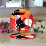 - Supla2li-3516-Gorsel3 - Realhomes Realhomes Fashion Women Özel Tasarımlı Dijital Baskılı 2'li Yuvarlak Servis Altlığı - Supla Realhomes