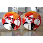 - Supla2li-3519-Gorsel2 - Realhomes  Realhomes Fashion Woman Özel Tasarım Dijital Baskılı 2'li Yuvarlak Servis Altlığı - Supla Realhomes