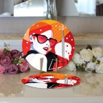 - Supla2li-3519-Gorsel3 - Realhomes  Realhomes Fashion Woman Özel Tasarım Dijital Baskılı 2'li Yuvarlak Servis Altlığı - Supla Realhomes