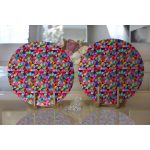 Realhomes Özel Tasarım Dijital Baskılı Modern 2'li Yuvarlak Servis Altlığı - Supla Realhomes