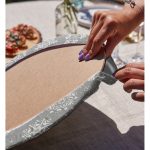 - Supla2li-3563-Gorsel4 - Realhomes Realhomes Gri Zeminli Kar Taneleri Temalı Modern Tasarım 2'li Yuvarlak Servis Altlığı - Supla Realhomes