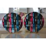 - Supla2li-3626-Gorsel2 - Realhomes  Realhomes Özel Tasarım Dijital Baskılı Modern 2'li Yuvarlak Servis Altlığı - Supla Realhomes