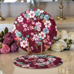 Realhomes Özel Tasarım Dijital Baskılı Modern 2'li Yuvarlak Servis Altlığı - Supla Realhomes