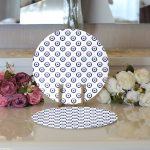 - Supla2li-3659-Gorsel3 - Realhomes Realhomes Özel Tasarım Dijital Baskılı Modern 2'li Yuvarlak Servis Altlığı - Supla Realhomes