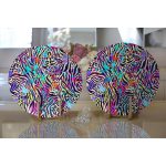 - Supla2li-3684-Gorsel2 - Realhomes Realhomes Multi Renkler Dijital Baskılı Modern 2'li Yuvarlak Servis Altlığı - Supla Realhomes