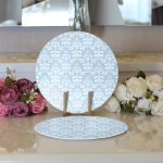 Realhomes Özel Tasarım Dijital Baskılı Modern 2'li Yuvarlak Servis Altlığı - Supla Realhomes