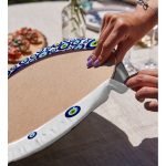 Realhomes Nazar Boncuğu Motifli Dijital Baskılı Modern 2'li Yuvarlak Servis Altlığı - Supla Realhomes