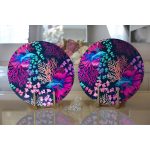 - Supla2li-3756-Gorsel2 - Realhomes Realhomes Özel Tasarım Dijital Baskılı Modern 2'li Yuvarlak Servis Altlığı - Supla Realhomes