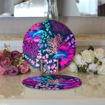 - Supla2li-3756-Gorsel3 - Realhomes Realhomes Özel Tasarım Dijital Baskılı Modern 2'li Yuvarlak Servis Altlığı - Supla Realhomes