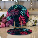 - Supla2li-3812-Gorsel1 - Realhomes Realhomes Özel Tasarım Dijital Baskılı Modern 2'li Yuvarlak Servis Altlığı - Supla Realhomes