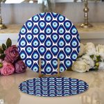 - Supla2li-3821-Gorsel1 - Realhomes  Realhomes Özel Tasarım Dijital Baskılı Modern 2'li Yuvarlak Servis Altlığı - Supla Realhomes