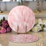 - Supla2li-3822-Gorsel1 - Realhomes Realhomes Özel Tasarım Dijital Baskılı Modern 2'li Yuvarlak Servis Altlığı - Supla Realhomes