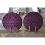 Realhomes Mürdüm Büyüsü Dijital Baskılı Modern 2'li Yuvarlak Servis Altlığı - Supla Realhomes