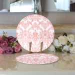 Realhomes Özel Tasarım Dijital Baskılı Modern 2'li Yuvarlak Servis Altlığı - Supla Realhomes