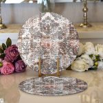 - Supla2li-3909-Gorsel1 - Realhomes Realhomes Özel Tasarım Dijital Baskılı Modern 2'li Yuvarlak Servis Altlığı - Supla Realhomes