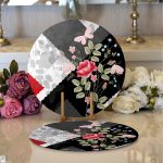 - Supla2li-3924-Gorsel1 - Realhomes Realhomes Özel Tasarım Dijital Baskılı Modern 2'li Yuvarlak Servis Altlığı - Supla Realhomes