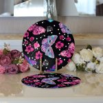 Realhomes Özel Tasarım Dijital Baskılı Modern 2'li Yuvarlak Servis Altlığı - Supla Realhomes