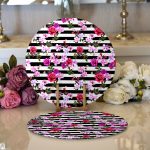 - Supla2li-3976-Gorsel1 - Realhomes Realhomes Özel Tasarım Dijital Baskılı Modern 2'li Yuvarlak Servis Altlığı - Supla Realhomes