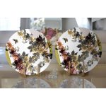 Realhomes Özel Tasarım Dijital Baskılı Modern 2'li Yuvarlak Servis Altlığı - Supla Realhomes