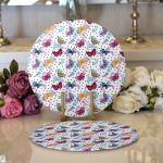 Realhomes Özel Tasarım Dijital Baskılı Modern 2'li Yuvarlak Servis Altlığı - Supla Realhomes