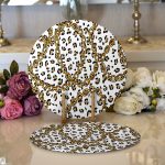 Realhomes Özel Tasarım Dijital Baskılı Modern 2'li Yuvarlak Servis Altlığı - Supla Realhomes