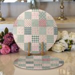 Realhomes Özel Tasarım Dijital Baskılı Modern 2'li Yuvarlak Servis Altlığı - Supla Realhomes