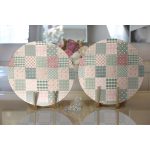 Realhomes Özel Tasarım Dijital Baskılı Modern 2'li Yuvarlak Servis Altlığı - Supla Realhomes