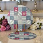 Realhomes Özel Tasarım Dijital Baskılı Modern 2'li Yuvarlak Servis Altlığı - Supla Realhomes