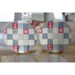 Realhomes Özel Tasarım Dijital Baskılı Modern 2'li Yuvarlak Servis Altlığı - Supla Realhomes