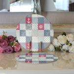 Realhomes Özel Tasarım Dijital Baskılı Modern 2'li Yuvarlak Servis Altlığı - Supla Realhomes