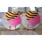 Realhomes Özel Tasarım Dijital Baskılı Modern 2'li Yuvarlak Servis Altlığı - Supla Realhomes