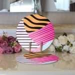 Realhomes Özel Tasarım Dijital Baskılı Modern 2'li Yuvarlak Servis Altlığı - Supla Realhomes