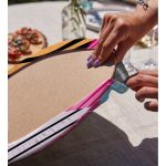 Realhomes Özel Tasarım Dijital Baskılı Modern 2'li Yuvarlak Servis Altlığı - Supla Realhomes