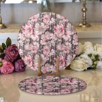 - Supla2li-4166-Gorsel1 - Realhomes Realhomes Özel Tasarım Dijital Baskılı Modern 2'li Yuvarlak Servis Altlığı - Supla Realhomes