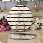 - Supla2li-4219-Gorsel1 - Realhomes Realhomes Modern Sanat Tasarımlı Dijital Baskılı 2'li Yuvarlak Servis Altlığı - Supla Realhomes