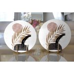 - Supla2li-4300-Gorsel2 - Realhomes  Realhomes Bohemian Özel Tasarım Modern 2'li Yuvarlak Servis Altlığı - Supla Realhomes