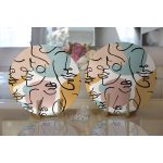 - Supla2li-4302-Gorsel2 - Realhomes Realhomes Bohomian Rustic Özel Tasarım Dijital Baskılı Modern 2'li Yuvarlak Servis Altlığı - Supla Realhomes