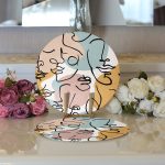 - Supla2li-4302-Gorsel3 - Realhomes Realhomes Bohomian Rustic Özel Tasarım Dijital Baskılı Modern 2'li Yuvarlak Servis Altlığı - Supla Realhomes