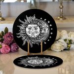 - Supla2li-5001-Gorsel1 - Realhomes Realhomes Güneş Ay Yıldızlı Modern 2'li Yuvarlak Servis Altlığı - Supla Realhomes